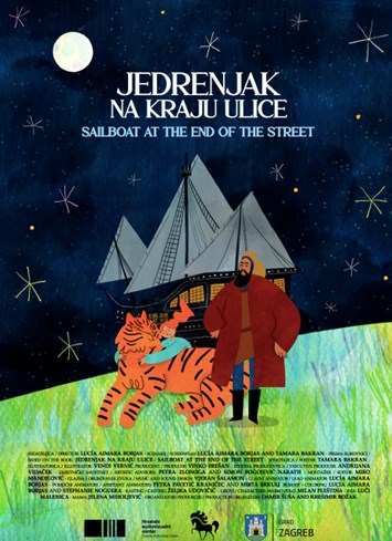 SAILBOAT AT THE END OF THE STREET Poster